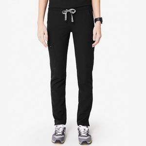 FIGS Yola Scrub Pants in Black Large Petite